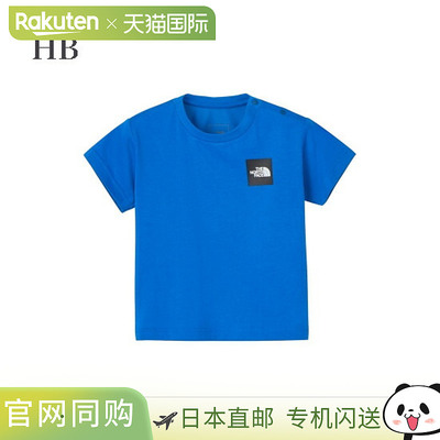 日本直邮THE NORTH FACE 婴儿短袖小方标志T恤 NTB32358 婴儿北面