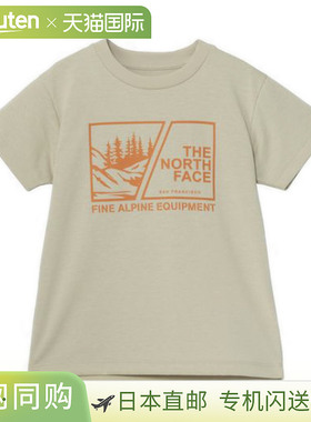 日本直邮THE NORTH FACE 幼儿短袖观点图案T恤 NTT32507 儿童北面
