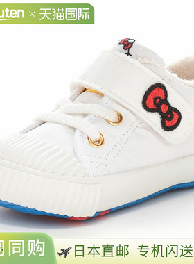 日本直邮Moonstar 儿童婴儿鞋 CARROT CR B40KTG 白色 Hello Kitt