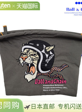 日本直邮Ball&Chain HELMET TIGER PL尺寸拉链袋小物件刺绣礼物30