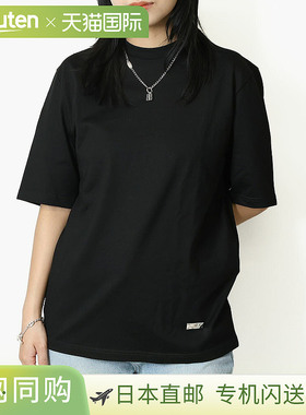 日本直邮JIL SANDER 女士徽标短袖T恤圆领（黑色）J02GC0109 J200