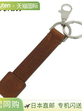 日本直邮IL BISONTE 钥匙圈钥匙扣棕色男女款skh114pox001bw221c