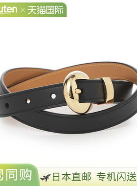 日本直邮LOEWE 女士黑色 PEBBLE 2CM 腰带 (e619z15x28 1206) [20