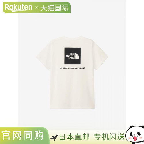 日本直邮THE NORTH FACE 短袖后背方形徽标T恤 女士 NTW32447-W2