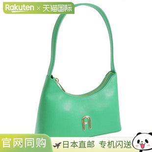 日本直邮FURLA 女士包 单肩包 皮革 绿色 FURLA DIAMANTE SHOULDE