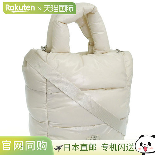 日本直邮The North Face 女士 Plumpy 手提包迷你两用单肩包奶油N