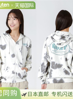 ROXY 女款拉链连帽衫 RZP234023，带徽标的连帽运动衫，女款，OTL