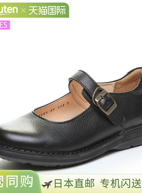 日本直邮Moonstar 女士鞋 SLOW FACTORY SL One Belt 01 黑色 MOO