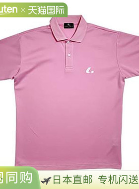 日本直邮LUCENT Polo 衫 男女士比赛衬衫 带领 浅粉色短袖上衣 吸
