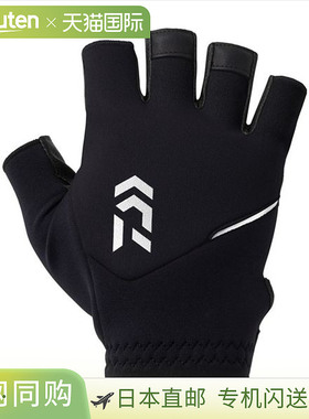 日本直邮Daiwa DG-6325W 寒冷天气轻型抓握手套5指式装黑色M码