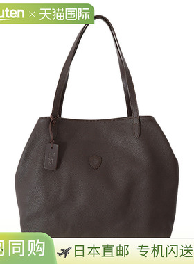 日本直邮Felisi 手提包 手提包方形皮包包黑色深棕色真皮牛皮皮革