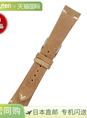 日本直邮Emitta 男士 Gorge 小牛皮表带18 毫米软木/银色皮革表带