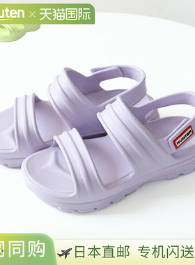 日本直邮HUNTER 女士 BLOOM ALGAE FOAM SANDAL 凉鞋鞋背带厚底轻