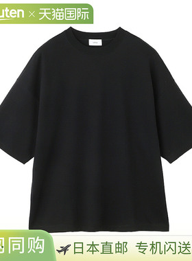 日本直邮LIFiLL 男士圆领T恤 lf015 01 黑色 棉质宽松T恤 棉质针