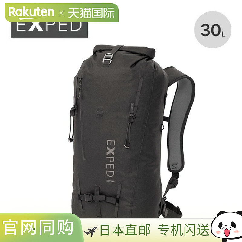 日本直邮EXPED Black Ice 30（396474）双肩背包卷盖设计时尚适合