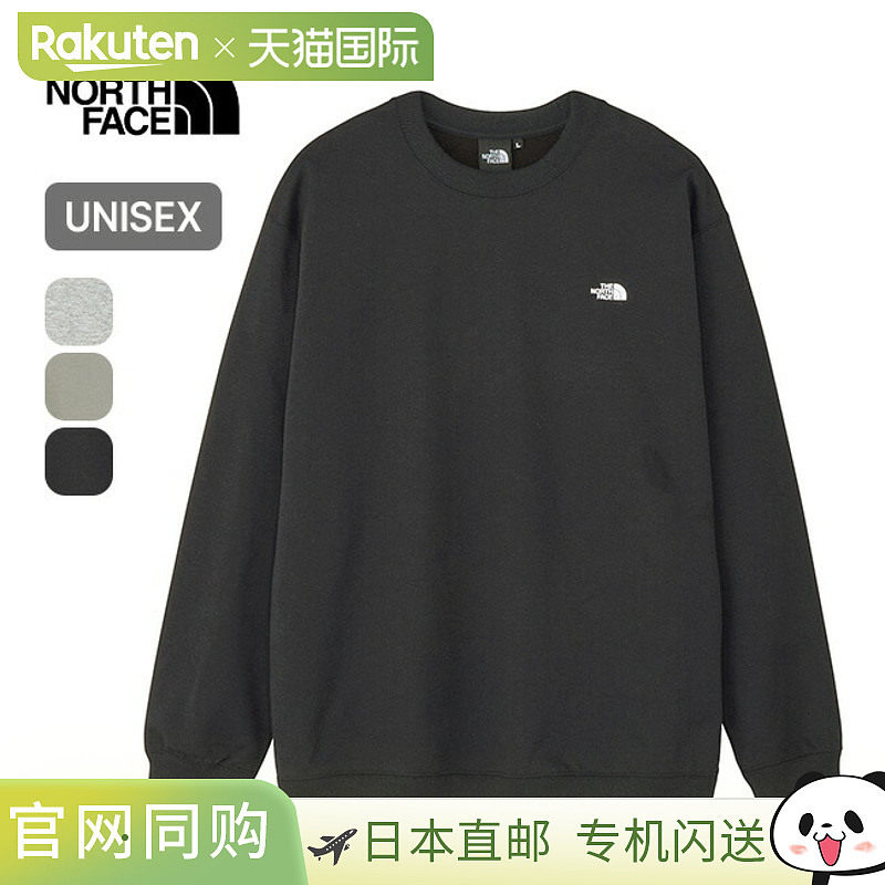 日本直邮The North Face 男女通用圆领套头衫 Logo Heather Sweat