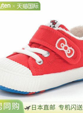 日本直邮Moonstar 儿童婴儿鞋CARROT CR B40KT红色Hello Kitty 合