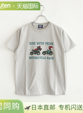 25S-PT14 Pherrow's“MOTORCYCLE RACE”短袖印花T恤 男士上衣 T