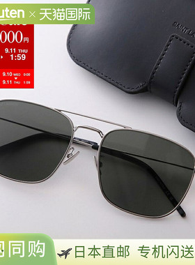日本直邮SAINT LAURENT SL 309 男士太阳镜惠灵顿款方形全框双鼻0