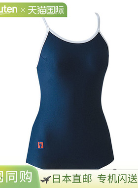 FOOTMARK 女式白色滚边双向连体泳衣SMLLL游泳泳衣101504