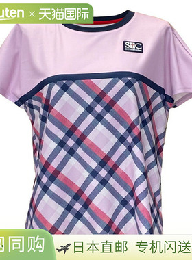 日本直邮Saint Christopher 女士网球服腰部格纹比赛衬衫STC-BEW6