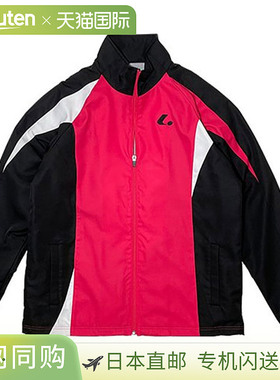 日本直邮LUCENT 男女士网球羽毛球保暖衬衫 XLW4941 粉色长袖拉链