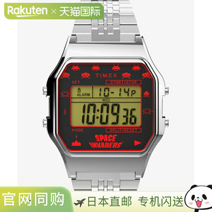 日本直邮TW2V30000 TIMEX 太空侵略者银色男士手表