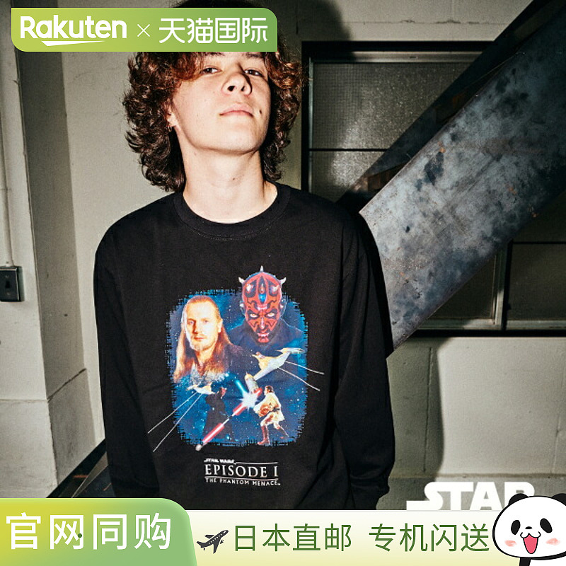 日本直邮GLAZOS JEDI vs SITH / 正面印花长袖 T 恤