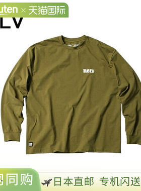 REEF Heritage Logo Rash 长袖 T 恤 RFTEM2320（白色黑色炭灰色