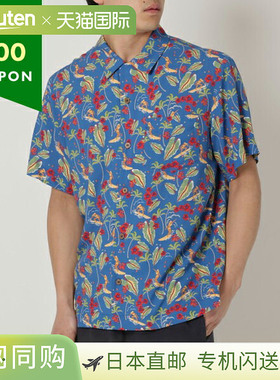 日本直邮APC APCVIAJS H12495 IAH 男式短袖衬衫上衣蓝色