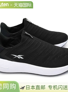 Reebok 女式 DMX Comfort + Step Count Lite 运动鞋黑色厚底轻便