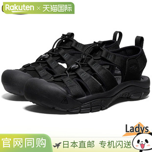 KEEN 女士 Newport H2 凉鞋鞋子运动凉鞋时尚黑色KEEN 1025028