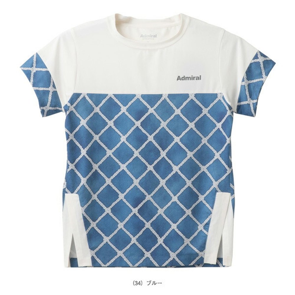 日本直邮Admiral Tennis Wear主块图案T恤 女士 ATLA501