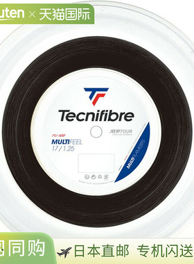 日本直邮Tecnifibre 硬网球线 BOB 200M MULTIFEEL 1.25 黑色网球