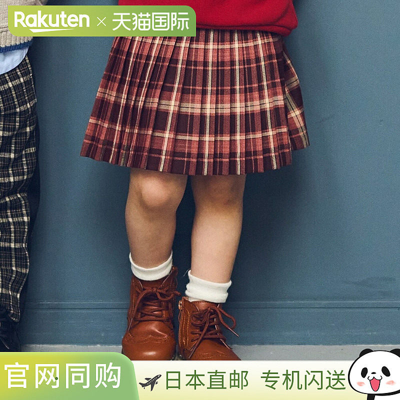 日本直邮sense of wonder 格纹百褶裙裤