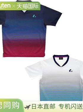 日本直邮LUCENT 男女士比赛衫 无领 网球 羽毛球服 上衣 短袖 XLH