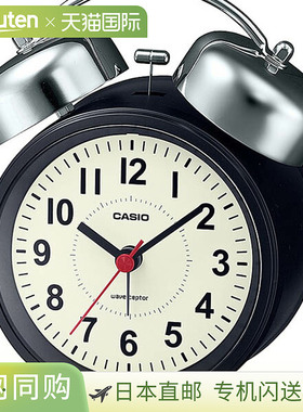 日本直邮TQ-720J-1CJF 时钟 CASIO 卡西欧复古黑色闹钟