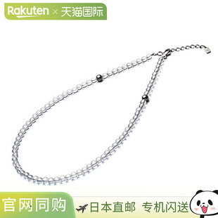 钛金 日本直邮40cm 含5mm珠子 男女士水晶项链 磁力饰品 Phiten