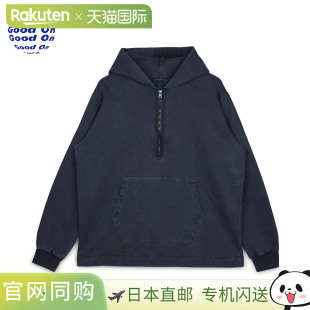 半拉链套头衫 男士 POHOOD 黑 2ZIP 连帽衫 ROUGH1 Good 女士纯色