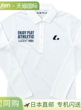 日本直邮LUCENT 长款 Polo 衫 长袖 Polo 衫 W WH 长袖上衣 吸汗