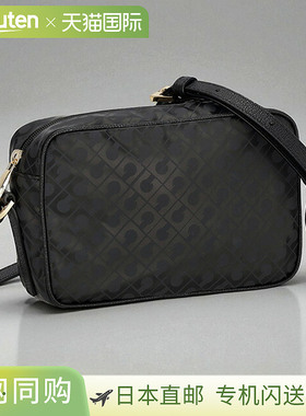 日本直邮GHERARDINI 女士单肩包GH2416 EXCAL黑色奢华时尚斜挎可