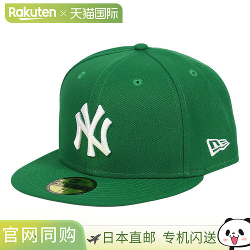 日本直邮New Era 男士纽约洋基队 59FIFTY 棒球帽全黑纽约职业棒N