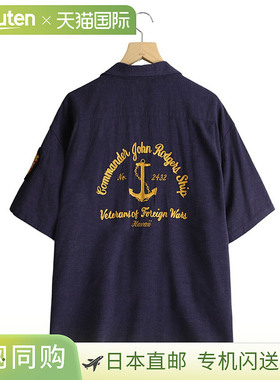 BUZZ RICKSON'S：美国海军人造丝/亚麻春夏衬衫链条装饰：BR39510