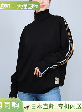 日本直邮N°21 儿童女士针织毛衣套头衫 N2108 0N900 黑色