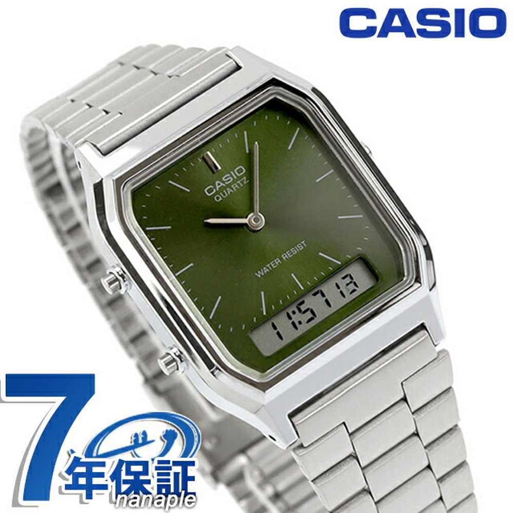 日本直邮卡西欧CASIO 石英电池式 AQ-230A-3AMQY 经典男女通用卡