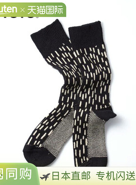 日本直邮ROTOTO RAIN DROP CREW SOCKS (R1431)男女通用时尚袜子