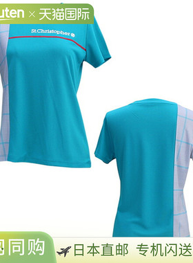 日本直邮Saint Christopher 女士网球服侧格纹比赛衬衫（STC-BDW6