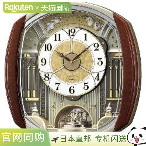 日本直邮Seiko RE564H 电波遥控挂钟 Wave Symphony RE564H