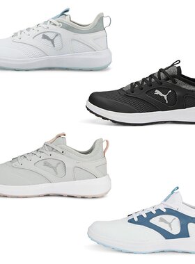 Puma Golf 女士 Ignite Malibu 高尔夫球鞋无钉白色白色黑色 Puma