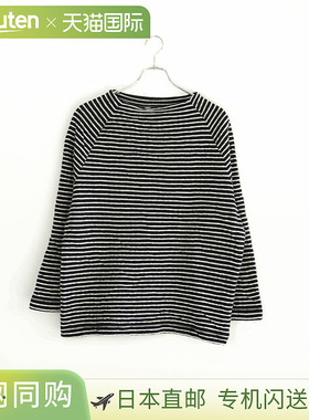 日本直邮prit 1/25 羊毛/棉边插肩袖套头衫女士上衣 [P90659]